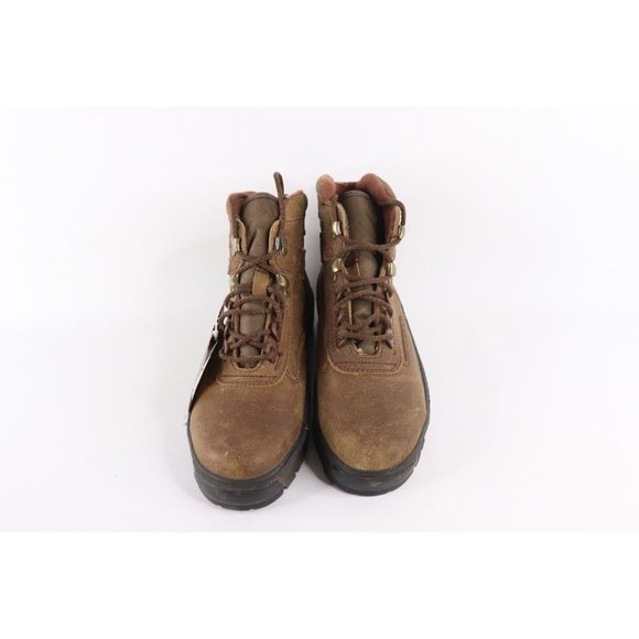 NOS Vintage 90s Mens 6.5 Steel Toe Leather Ankle Chukkas Chukka Boots Brown main image 7